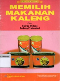 Image of Memilih Makanan Kaleng